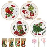 TPZBWG Embroidery Kit, 4 Pack Cross Stitch Kits,DI