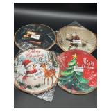 Lot of 4 Variety of Christmas Wall Decor, Size 10