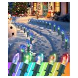 VCOKEN Christmas Pathway Lights Outdoor, 24.5 Feet