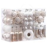 Sea Team 80-Pack Shatterproof Christmas Baubles Ch