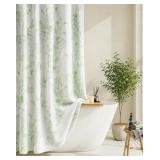 Green Boho Shower Curtains Floral Spring Shower Cu