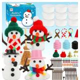 Build a Snowman Kit, 10 Pack Air Dry Modeling Clay