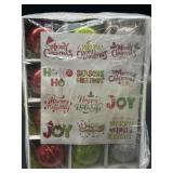 24Pcs Red and Green Christmas Ball Ornaments Glitt