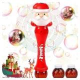 Christmas Santa Bubble Wand Machine for Kids Maker