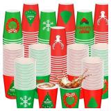 Jingmore 300 Pcs 8 oz Christmas Disposable Cups Ch