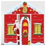 WovWeave Christmas Door Decoration Santa Workshop