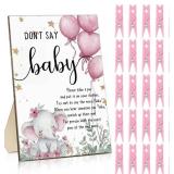 Baby Shower Games 100 Clothespins with 1 Don