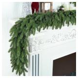 6Ft Christmas Garland Realistic Fuller,Natural Dro