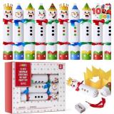 JOYIN 10 Pack Christmas Non-Snap Party Favor, Colo