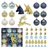 44 Pcs Christmas Ball Ornaments, Colorful Variety