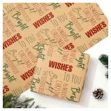JarThenaAMCS 6 Sheets Vintage Christmas Wrapping P