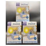 (LOT OF 3) Disney Frozen girls alarm clocks!