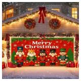 IVN Merry Christmas Garage Door Banner Decoration