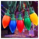 Christmas Lights Outdoor 23.6Ft C9 Vintage Christm