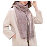 Wander Agio Womens Chenille Scarf Soft Winter Warm