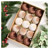 12 ct Christmas Velvet Balls Ornaments Decoration