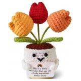 Crochet Flowers, Handmade Cute Crochet Bouquet wit