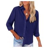 Size Small siliteelon Button Down Shirts for Women