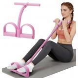 Lot of 2, Pedal Resistance Band with Handles, 6-Tu