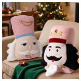 Lanpn Christmas Nutcracker Pillow Set of 2, Christ