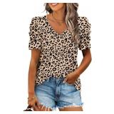 Size med XIEERDUO Womens Summer Shirt V Neck Casua