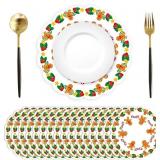 50Pcs Gingerbread Man Christmas Paper Placemats,13