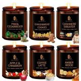 Winter Candle Set, Candles for Home Scented, 6 Pac