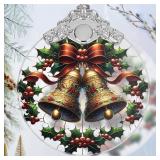Stained Glass Christmas Bells - Home Decor Tree Or