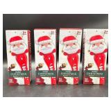 New (LOT OF 4) Christmas Santa Bubble Wand Machine