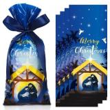 JarThenaAMCS 100Pcs Christmas Nativity Cellophane