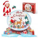 Juexica Santa Claus Floor Puzzle for Kids Ages 3+,