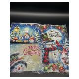 Lot of 4, Winter Garden Flag Lawn Banner Outdoor S