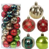 ROSELEAF 30ct 2.36" Shatterproof Christmas Tree Or