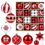 42PCS Christmas Tree Ornaments, 2.4inch Christmas