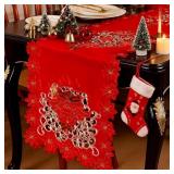 Tingjoo Christmas Table Runner 105 Inches Long, Re