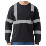 Class 2 High Visibility Shirts for Men Long Sleeve