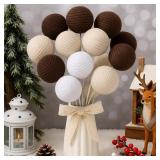 Fullhawl 6 Pack 15" Large Artificial Christmas Tre