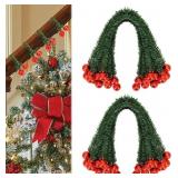 30 Pieces Christmas Garland Ties with Balls 20 Inc
