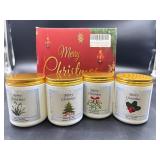 New 4-pack Christmas candles