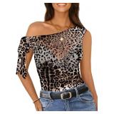 Size med Pink Queen Going Out Tops for Women Short