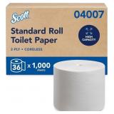 Scott Professional Coreless Toilet Paper, Bulk, 36