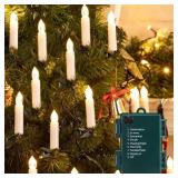 Minetom 50LED Battery Operated Christmas Tree Cand
