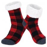 Chassic Warm Fuzzy Sherpa Lined Slipper Socks for