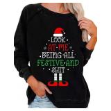 Size XL ( Red). Womens Look At Me Being All Festiv