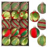 SY Super Bang Red Green Christmas Ball Ornaments,