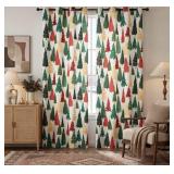 LOSIVISHE Christmas Tree Curtains Light-Filtering,