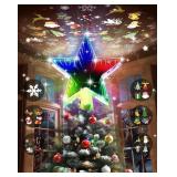 Christmas Tree Topper with 12 Lighting Effects and