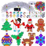 Winlyn 24 Sets Christmas Suncatchers Ornaments Dec