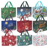 Viaecone 9-Pack Christmas Gift Bags Large 12.8x9.8
