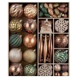 JORNOY 106Pcs Christmas Ornaments Set, Shatterproo